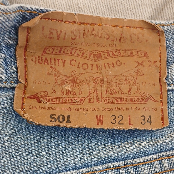 Levi's Blue Straight Jeans - Picture 1 of 8
